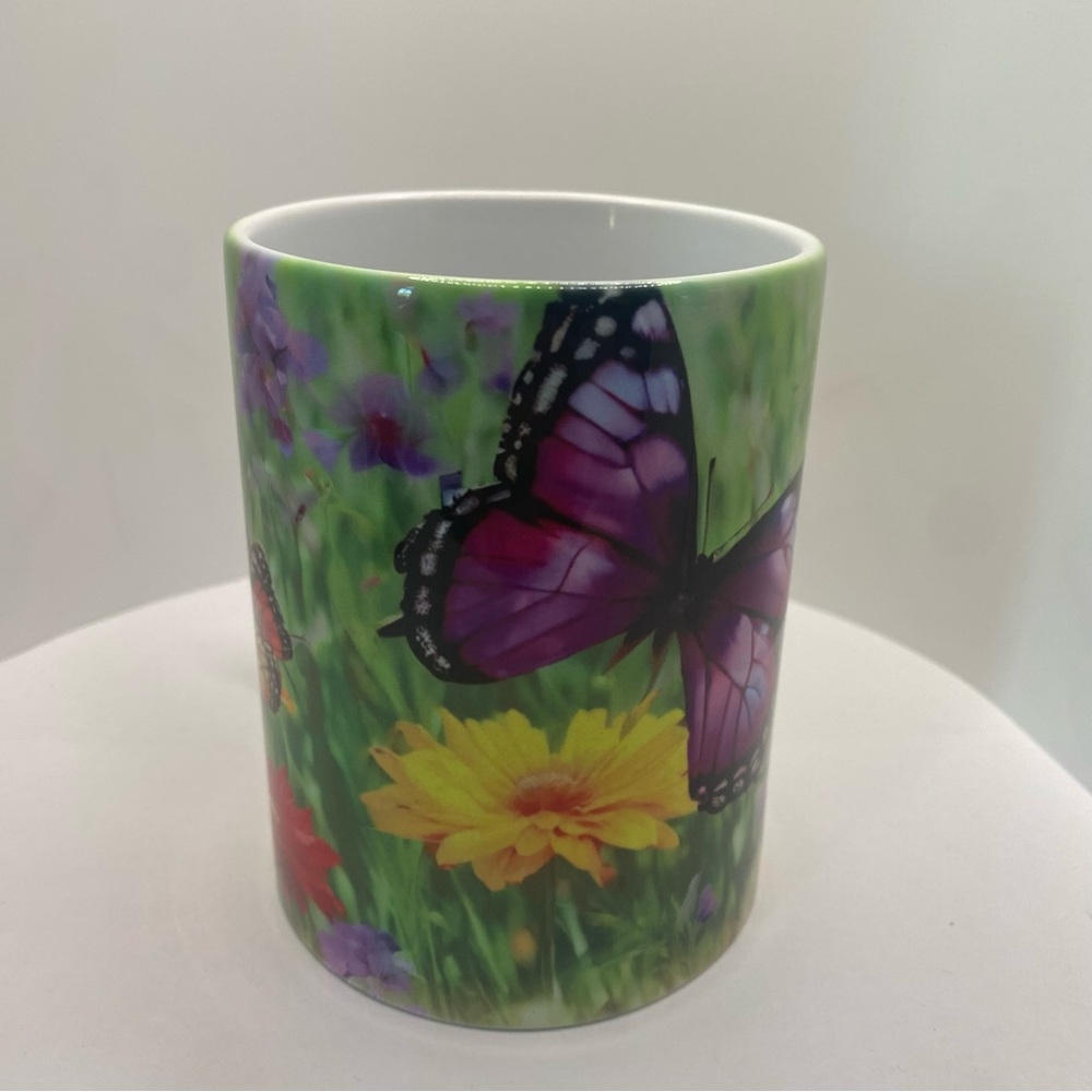 025-Unit Tea Spring Butterfly Ceramic Mug - Picture 3 of 5